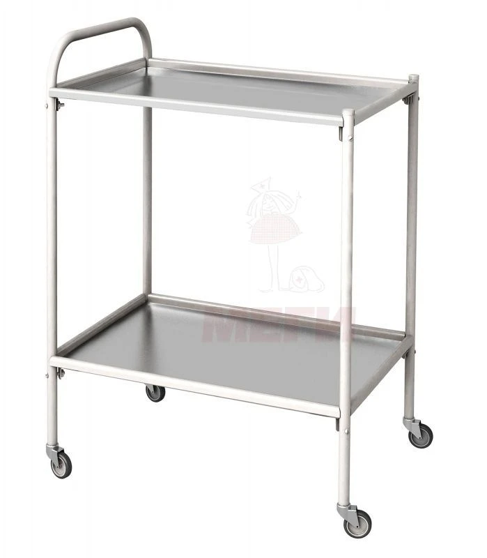 Mobile Procedure Table SPp-01-MSK(501) with Two Stainless Steel Shelves