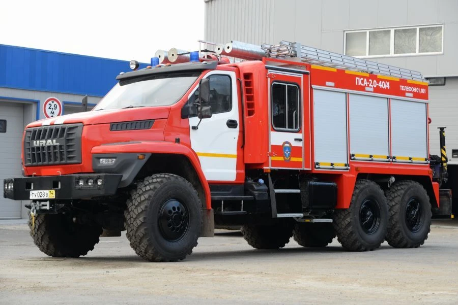 Fire Rescue Vehicle PSA-2 Type 5881S, Modification 5881S2 on Ural-4320 Chassis