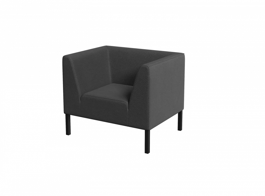 Soft Office Chair "BONUS" - Single Seat with Armrests