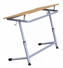 Adjustable Two-Seat Desk for Educational Institutions, Model PL-DU4-6
