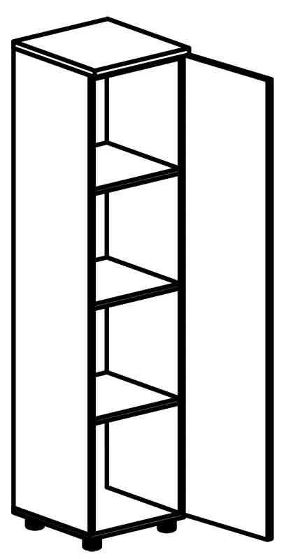 Narrow Document Cabinet 4213 Rhythm Series