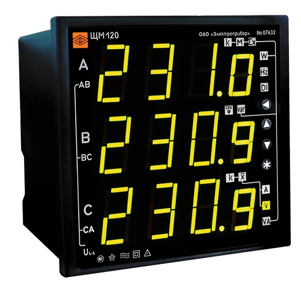 Digital Multifunctional Electrical Measurement Device for Three-Phase AC Networks" (Frequency 45-55Hz) SHM120