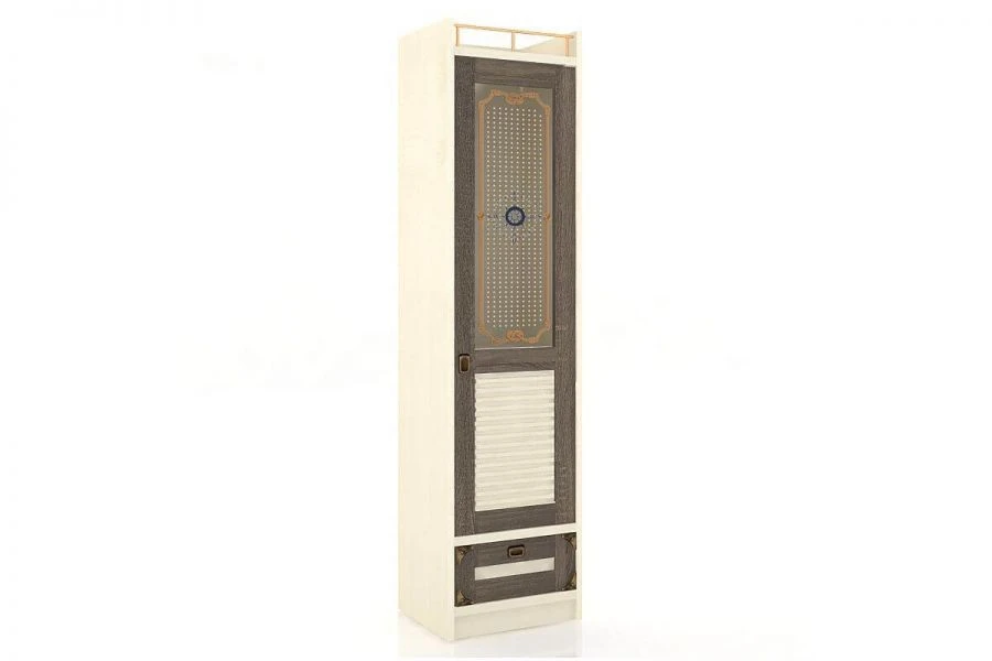 Single Door Wardrobe Calypso LD.509020.000 (Dark Sonome/Strihlak)