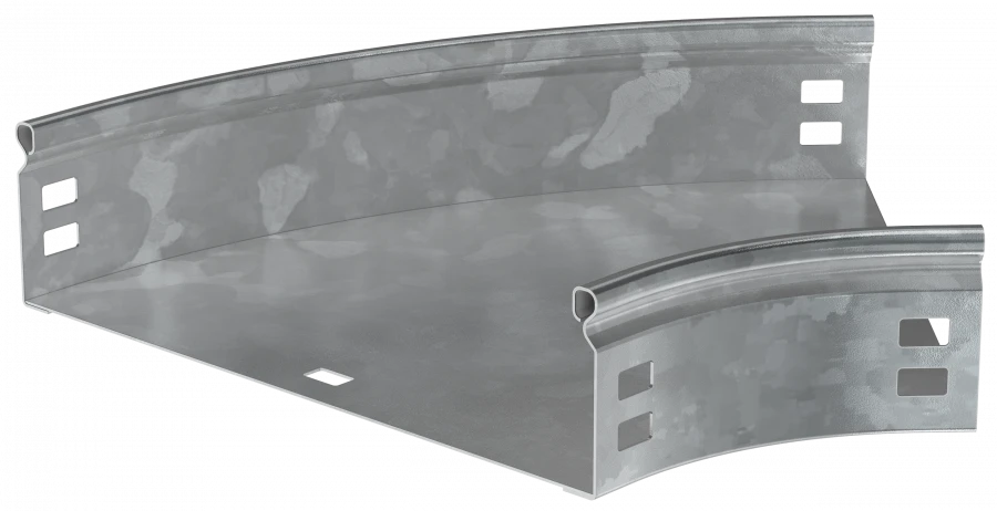 Smooth 45° Turn Type G01 CPG01-0-45-080-600-HDZ for Cable Trays