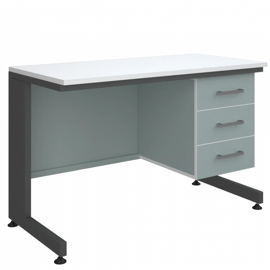 Low Laboratory Table with Cabinet Type 2 - Model 1