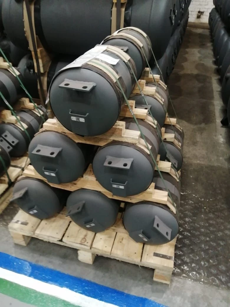 خزان هواء رئيسي لنظام الفرامل للقطارات، تصميم ТЭМ2.40.30.014-02