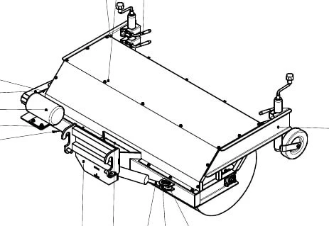 فرشاة طريق بلدية لمركبة APIS الكهربائية