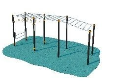 Height Adjustable Horizontal Bar GTO-128.M with Accessories