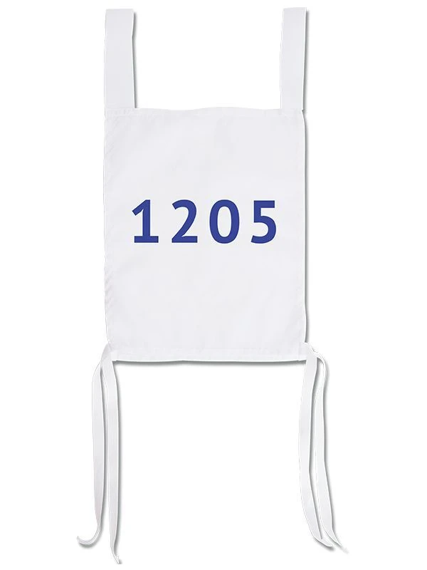 Synthetic Fabric Sports Bib with Printed Number