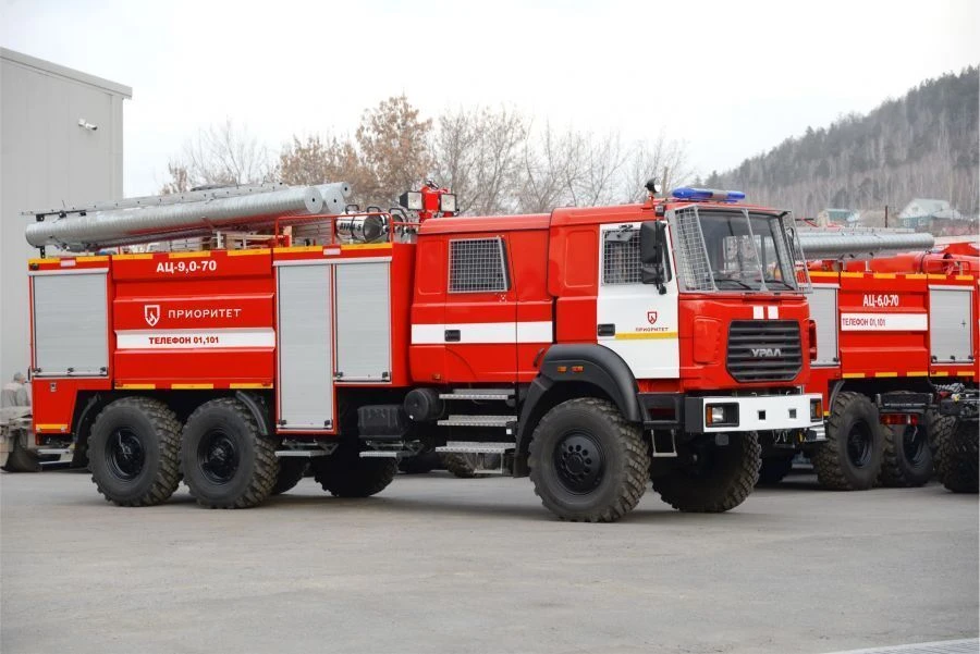 Fire Tanker AЦ-9, Type 5883, Modification 58814U, Ural-4320-78