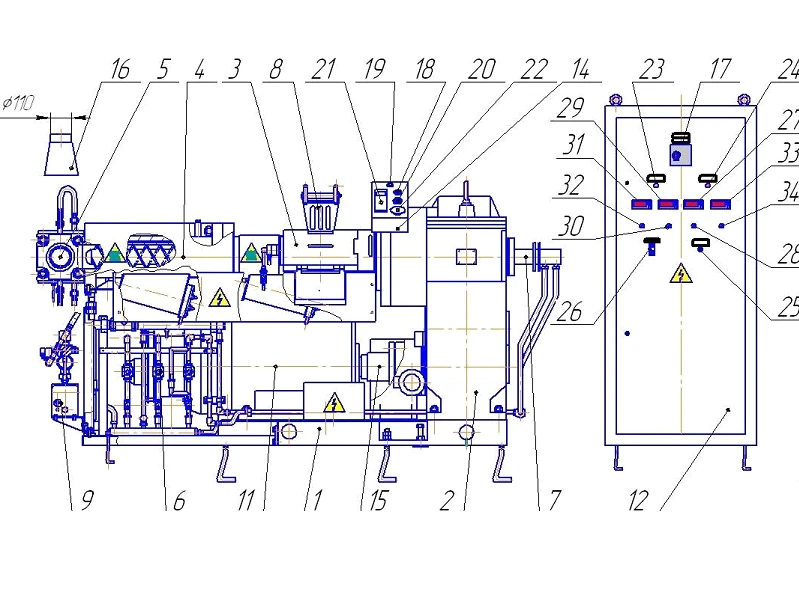 Rubber Processing Machine Single-Screw MCT-125/6-L-CHB