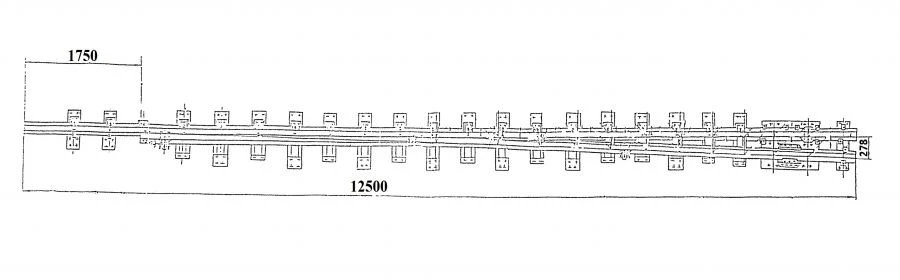 R65 Frame Rail with Curved Spike for Switches - Project 2193.04.010