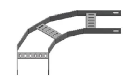 Horizontal Cable Ladder 90-Degree Turn for Type 3 and Type 4 Ladders (PG90-KLN)