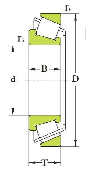 محمل أسطواني مخروطي أحادي الصف 77/635XLM