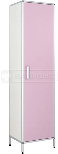 خزانة بإطار ألمنيوم دائري مع 4 رفوف، موديل ШКМКн