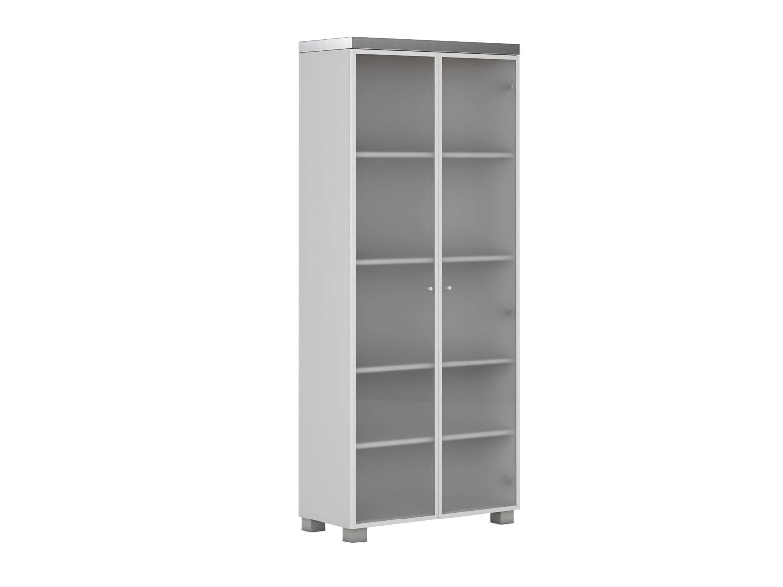Elegant High Cabinet with Glass Doors, Model EDV421