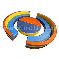 Curved Sofa "Nellia" Set with Table D200