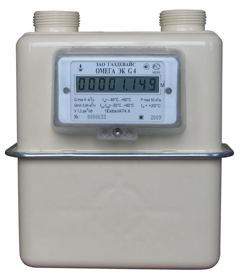 Household Gas Meters with Electronic Temperature Correction, Model OM