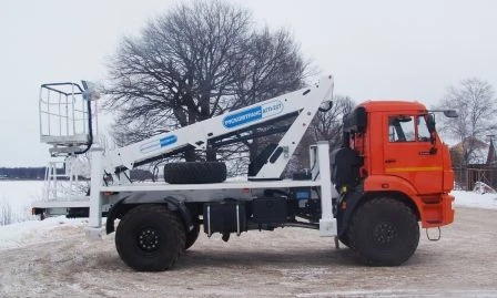 منصة العمل الهوائية الهيدروليكية أГП-22Т كاما 43502 22م 80/250/300كغ