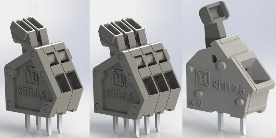 Spring Terminals for PCB Type KPP-0.5, KPP-2.5 SCNK.434410.052TU