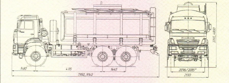 Technical and Food Liquid Tanker UST 5453K7 Model 5453K7-01