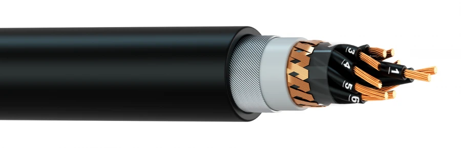 Non-Corrosive Emission Cable with Copper Shielding