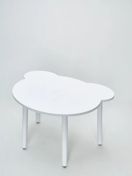 طاولة أطفال - ارتفاع قابل للتعديل، أرجل خشبية طبيعية