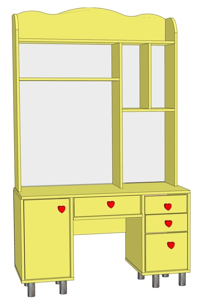 Functional Desk with Overhead Structure, Art. S.03.10