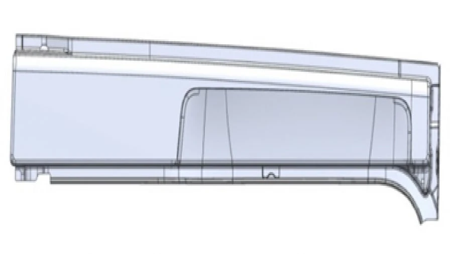 لوحة الجانب الخلفي الأيمن للسيارات A9606376309