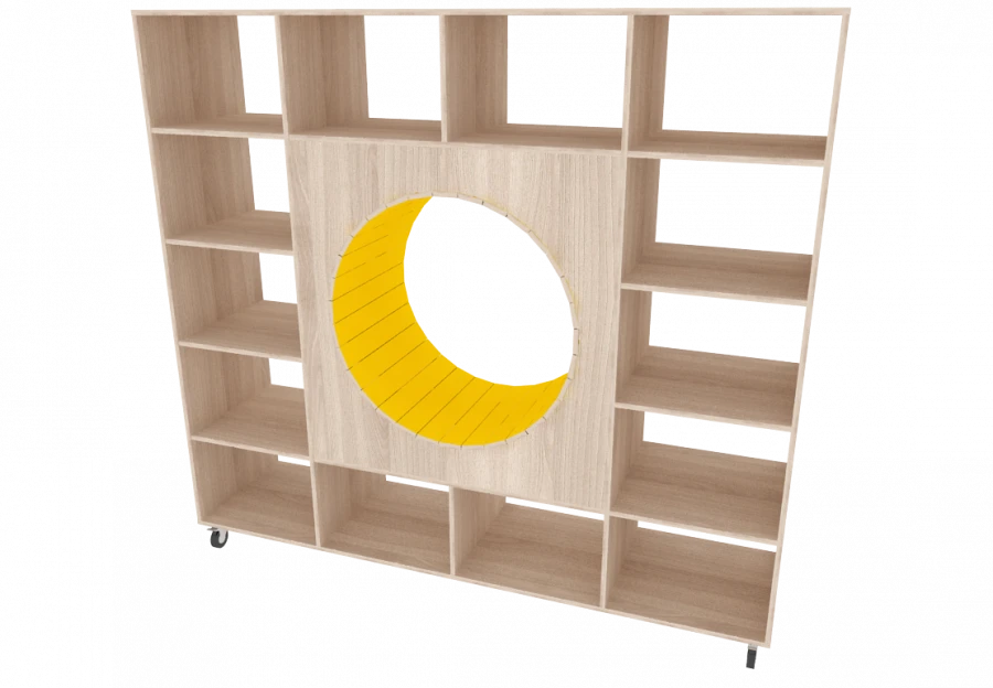 رف متحرك مزدوج الجوانب 2000x500x1850 مم