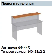 Formula Desktop Shelf FR 443