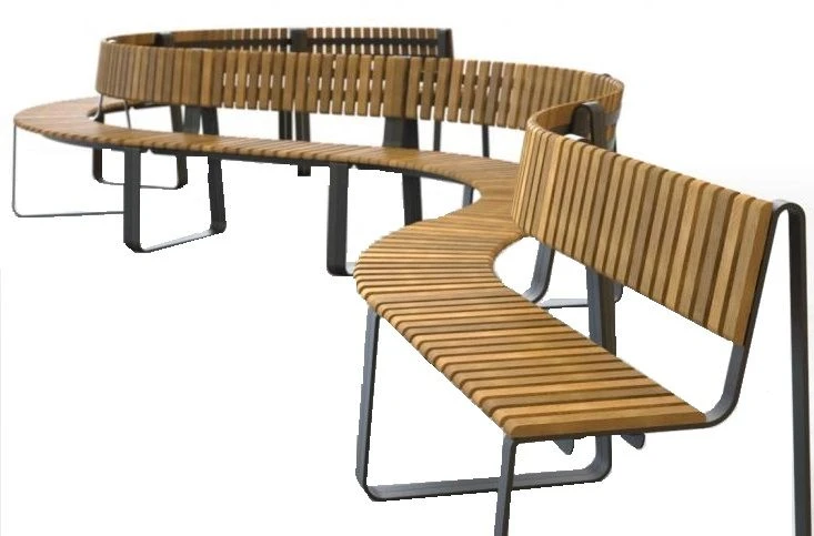 Office Bench with Metal Frame, Model 10108