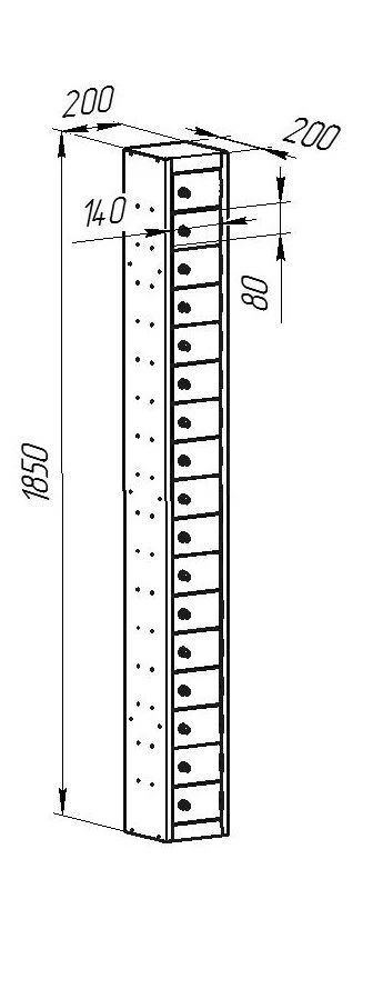 Metal Storage Cabinet for Phones PN-17 Additional Section