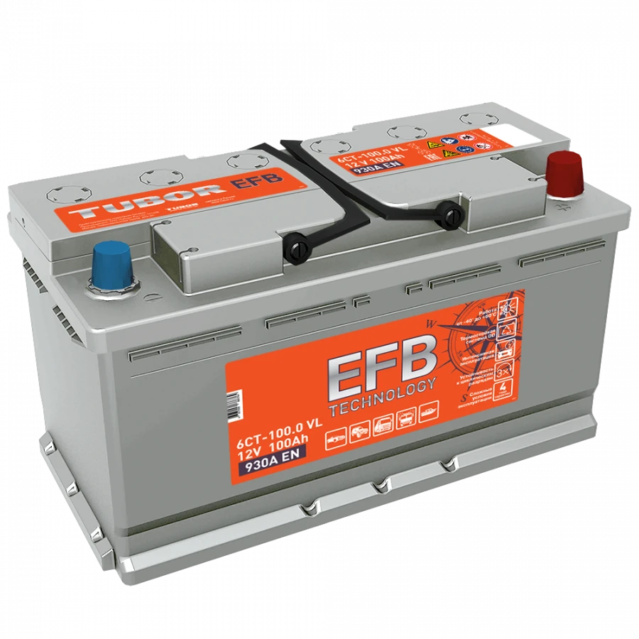 بطارية توبور EFB 6СТ-100.1(0) VL السائلة