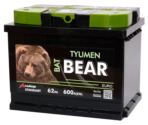 Lead Acid Starter Battery for Internal Combustion Engines 12V Tyumen BatBEAR