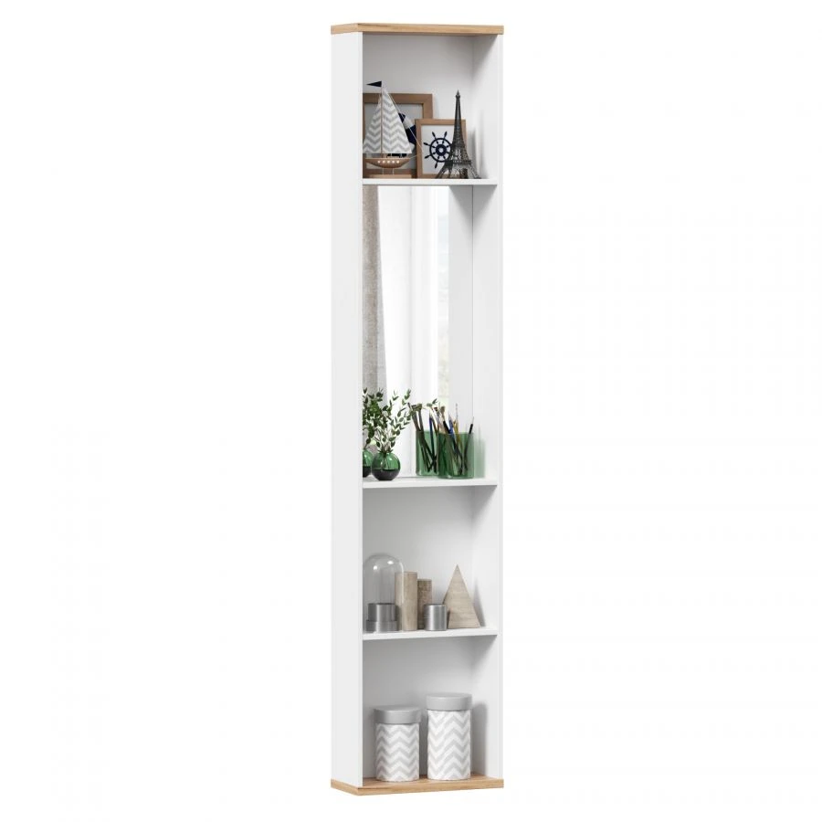 Urban LD.528080.000 Shelf with Mirror (White/Golden Oak)
