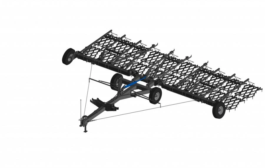 مقطورة حراثة تربوية هيدروليكية مع حراثات BZT SBG-10-2