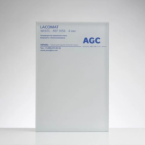 زجاج لاكوبيل اللامع مع طلاء لاصق بسماكة 4 مم