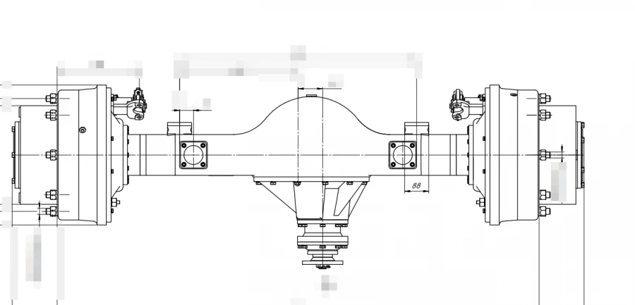 Front Drive Axle for Agricultural Tractors CI.LU.021123.486
