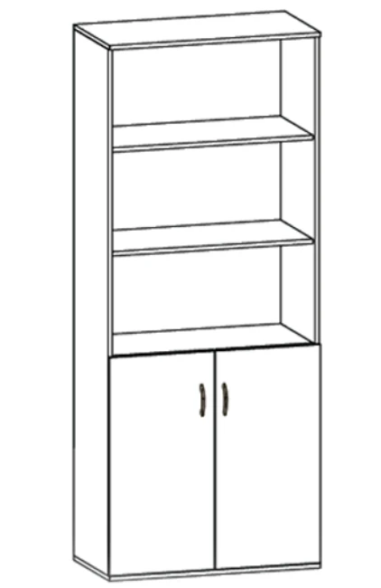 Semi-Open Shelving Unit for Books and Documents RL 03/04