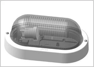 فربلاست oval NBO 23-60-005 IP44 الجسم الأبيض ضوء LED