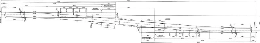 Single Switch Type R65 Model 1/11 for Track Switching