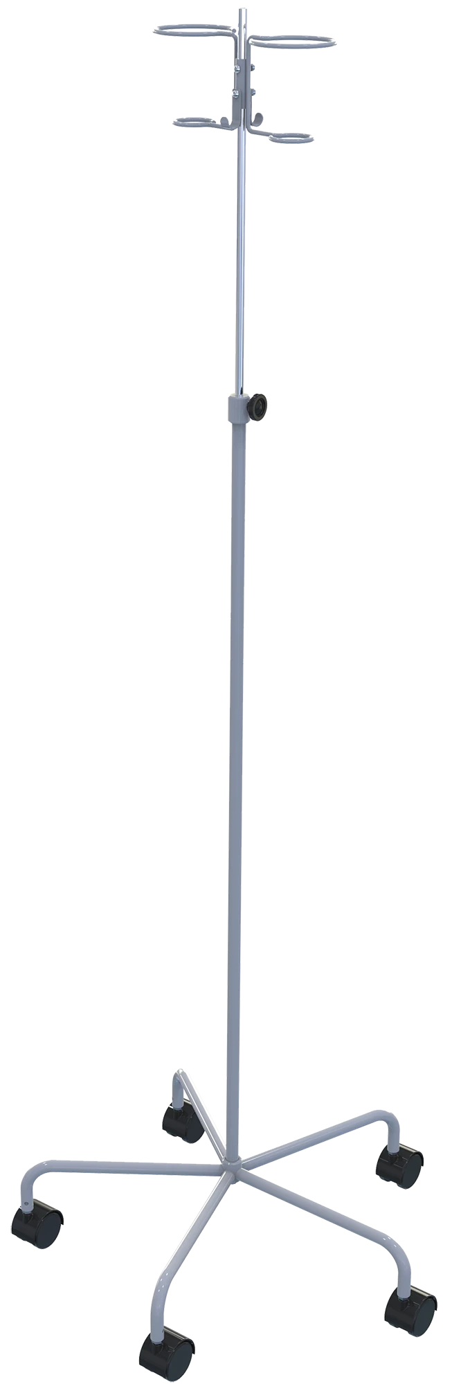 Telescopic Infusion Stand on Five Supports with Wheels - SHVTK-05.N