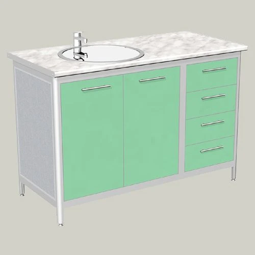 Two-Door Sink Cabinet with Four Drawers Model MA-6
