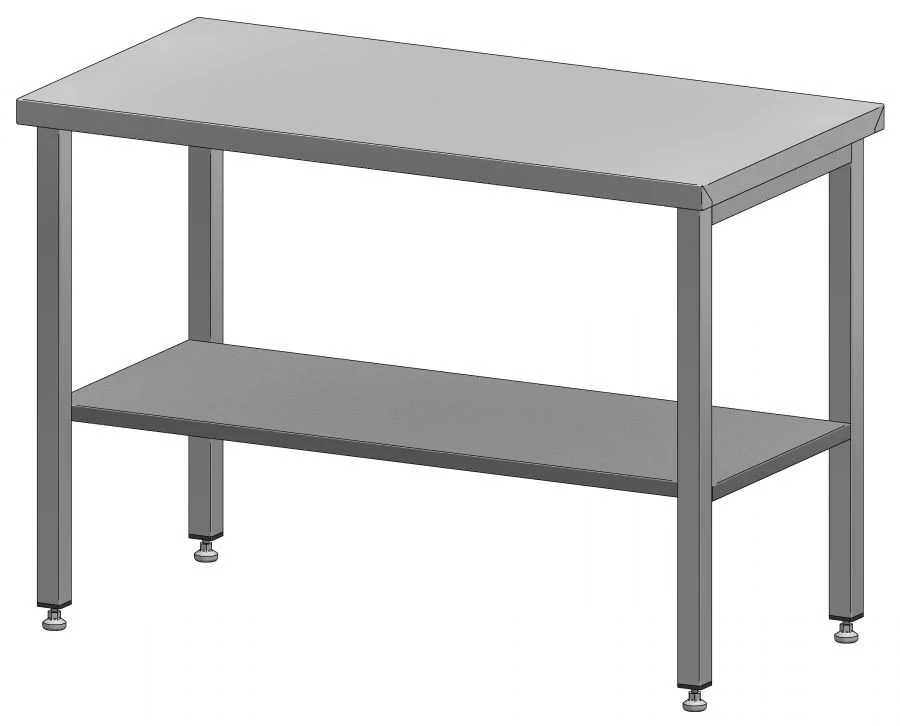 طاولة مفتوحة بدون حافة لمعالجة الطعام