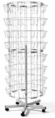 Rotary Card Display Stand with 72 Pockets, Model "OOO SPEKTR