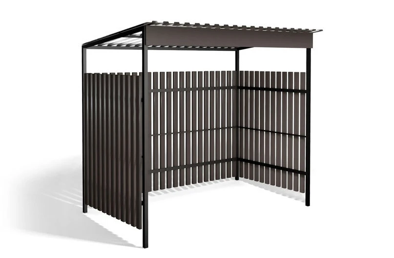 Waste Container Canopy for Two Bins