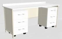 Two-Cabinet Work Table KSSm-0-01ABS