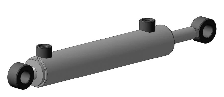 Piston Hydraulic Cylinder for Pushing and Pulling, 50mm Diameter, Model EDCG 50.25.200K