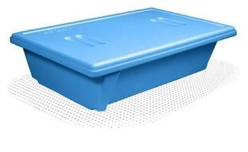 حاويات بوليمرية مع صينية مثقوبة وغطاء لتنظيف ما قبل التعقيم